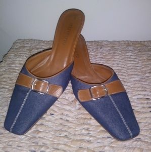 Bellofatto Kitten Heel Mules